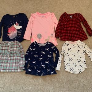 Long sleeve shirts- 2t toddler girls